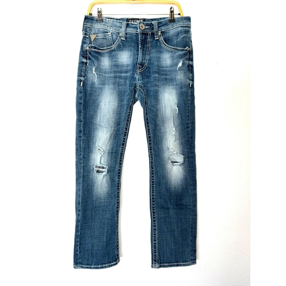Salvage Havoc Straight Slim Fit Jeans Size 32 Short